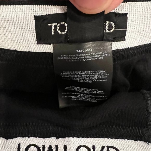 Tom Ford 2-Pack Black Stretch-Cotton Logo Briefs Sz XXL - US 38-40 - Picture 6 of 6